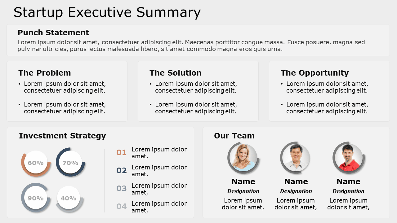 executive summary format for business plan