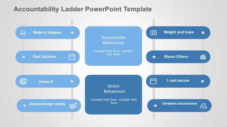 Accountability Ladder PowerPoint Template