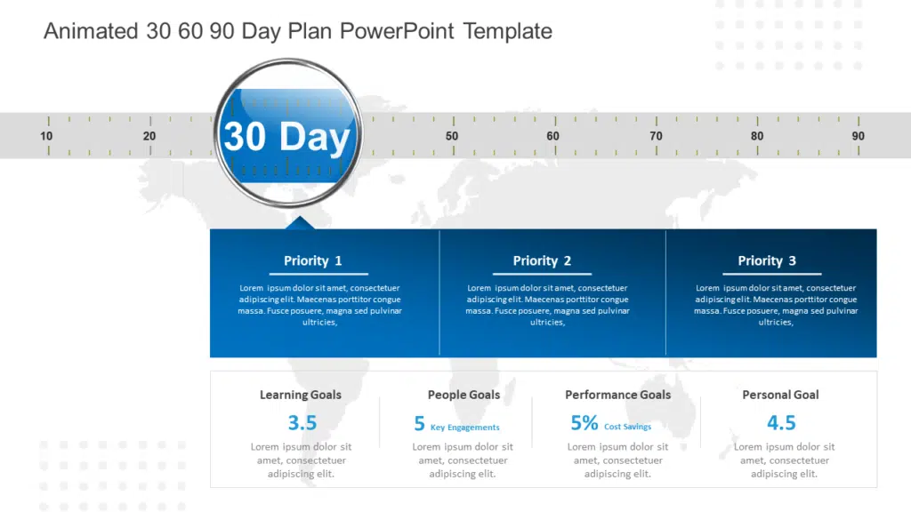 Animated 30 60 90 Day Plan Template