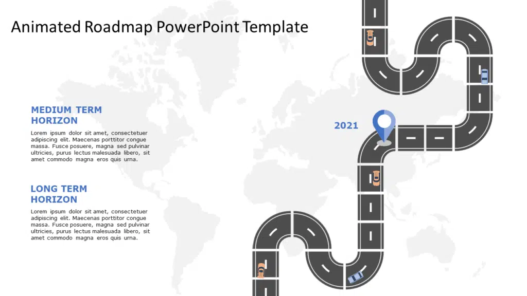 Animated Roadmap PowerPoint Template