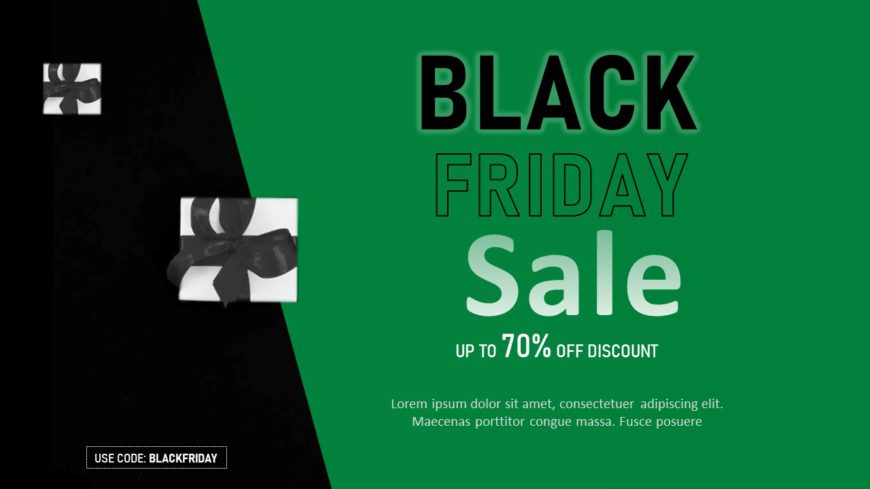 Black Friday Sale PowerPoint Template