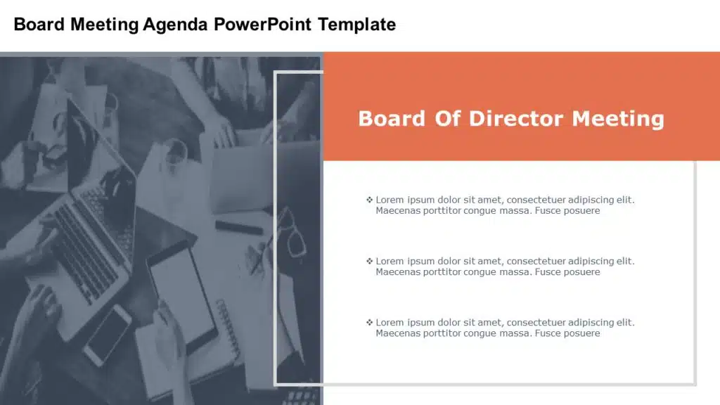 What is a Board Meeting Agenda PowerPoint Template