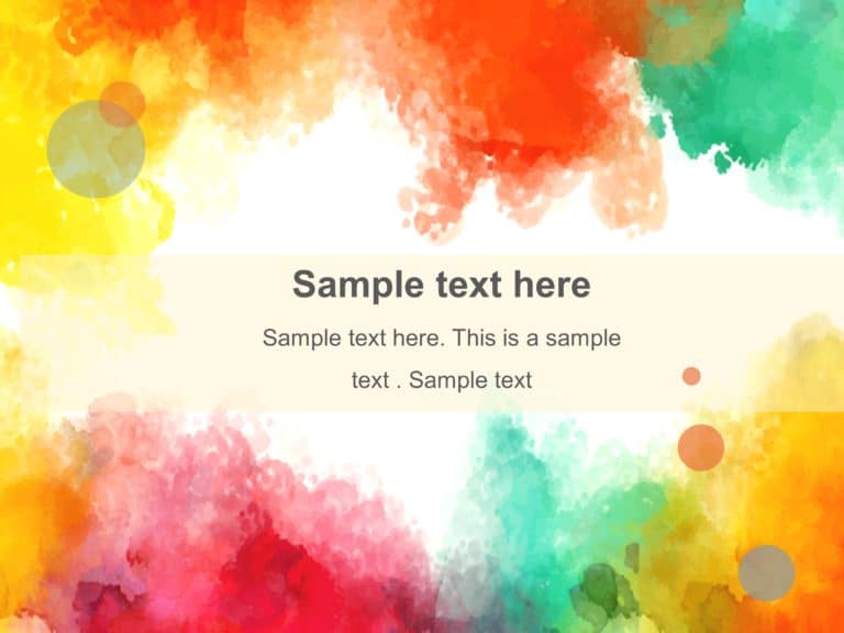 Colors Cover PowerPoint Template