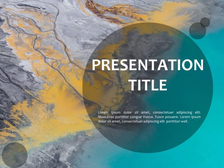Earth Cover Title PowerPoint Template & Google Slides Theme