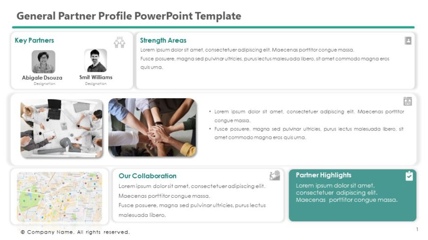 General Partner Profile PowerPoint Template