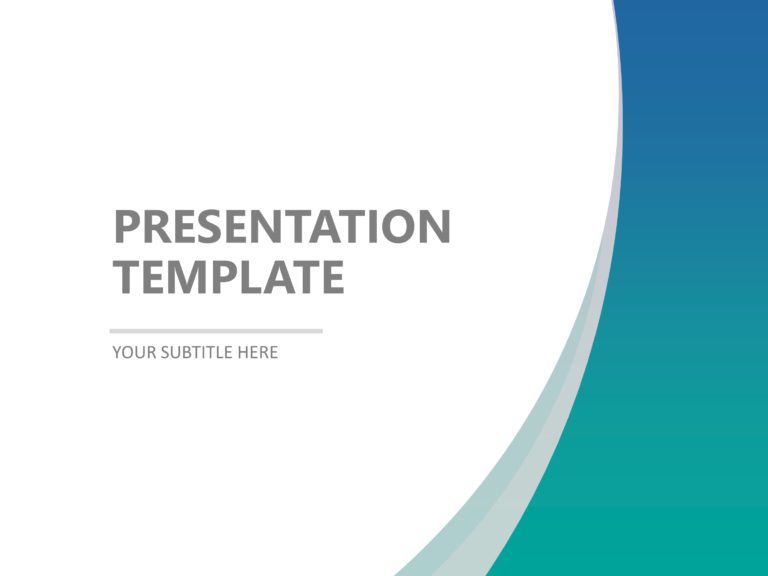 Green Gradient Background PowerPoint Template & Google Slides Theme