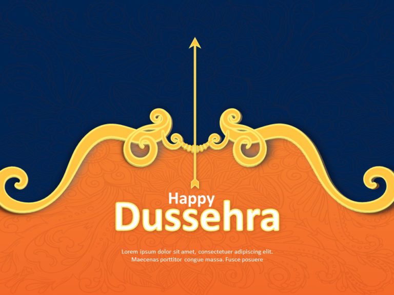 Happy Dussehra PowerPoint Template & Google Slides Theme