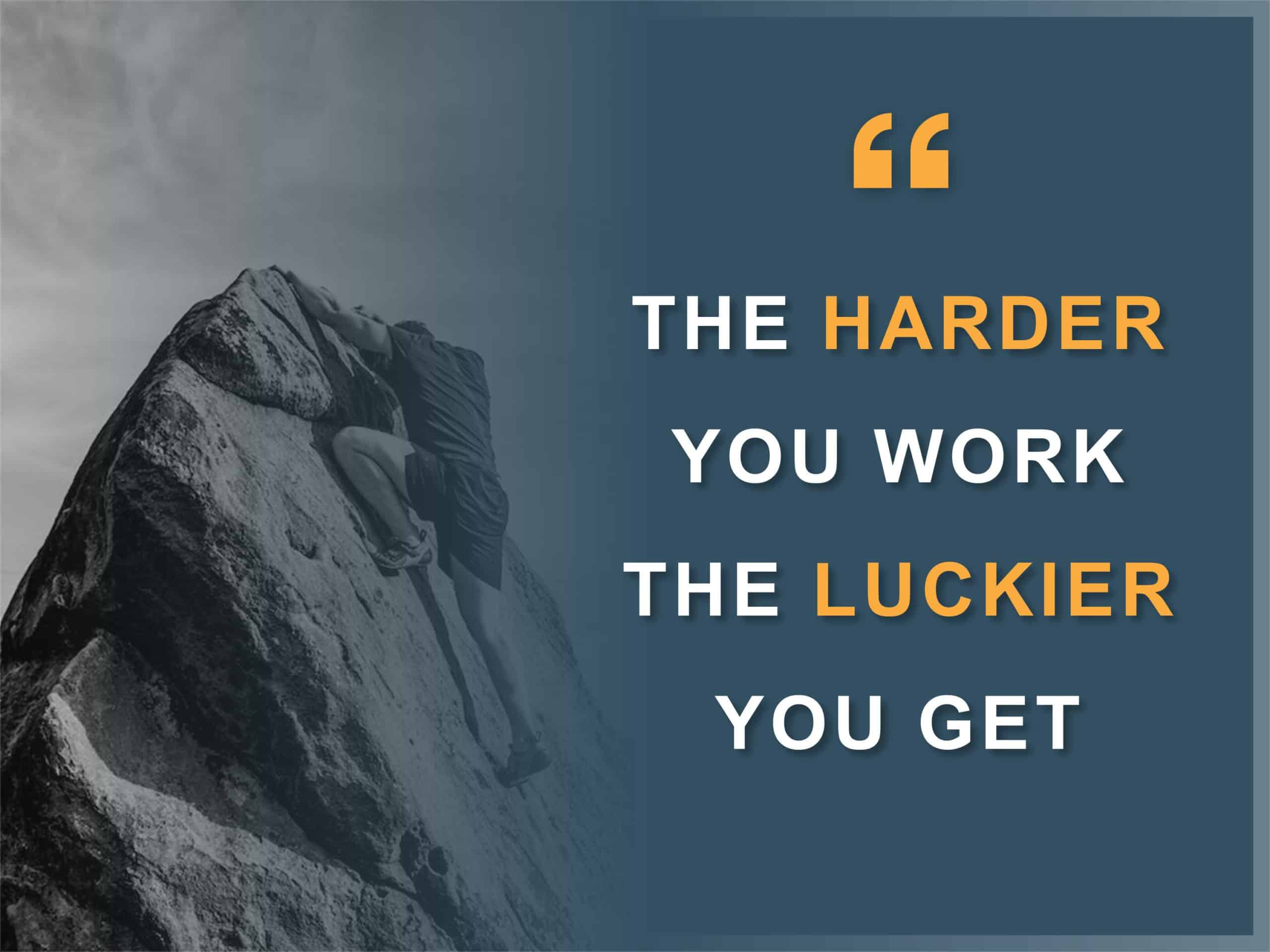 Hardwork Quote PowerPoint Template