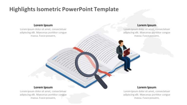 Highlights Isometric PowerPoint Template & Google Slides Theme