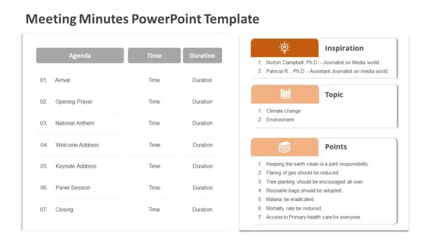 Meeting Minutes PowerPoint Template