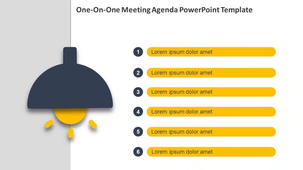 What is a One-On-One Meeting Agenda PowerPoint Template