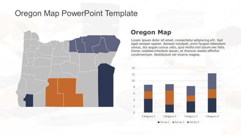 Oregon Map 1 PowerPoint Template & Google Slides Theme