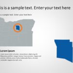 Oregon Map 3 PowerPoint Template