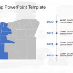 Oregon Map 5 PowerPoint Template & Google Slides Theme