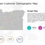 Oregon Map 6 PowerPoint Template