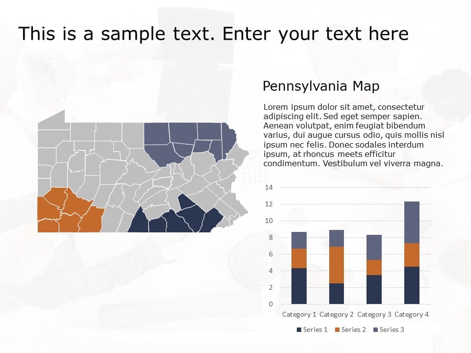 Pennsylvania Map 1 PowerPoint Template
