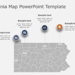 Pennsylvania Map 2 PowerPoint Template & Google Slides Theme