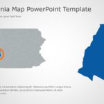 Pennsylvania Map 3 PowerPoint Template & Google Slides Theme