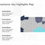 Pennsylvania Map 4 PowerPoint Template & Google Slides Theme