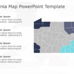 Pennsylvania Map 4 PowerPoint Template & Google Slides Theme