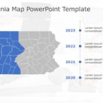 Pennsylvania Map 5 PowerPoint Template & Google Slides Theme