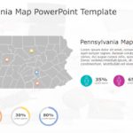 Pennsylvania Map 6 PowerPoint Template & Google Slides Theme