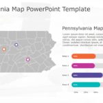 Pennsylvania Map 7 PowerPoint Template & Google Slides Theme