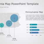 Pennsylvania Map 8 PowerPoint Template & Google Slides Theme