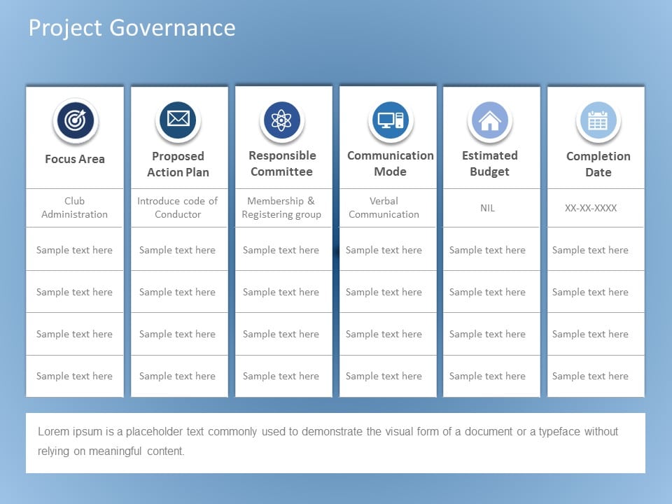 Project Governance PowerPoint Template