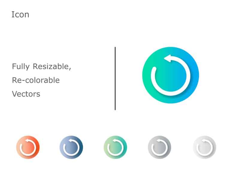 Refresh Icon PowerPoint Template