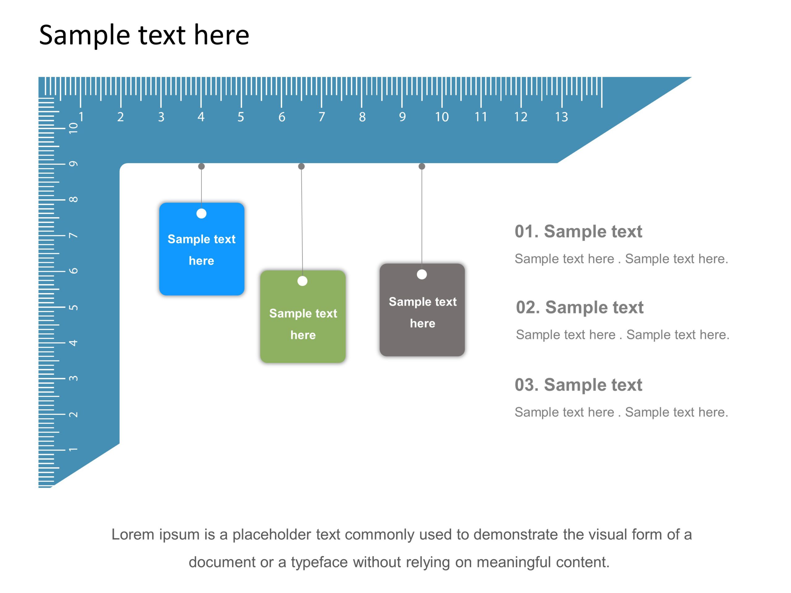 Ruler Timeline PowerPoint Template & Google Slides Theme