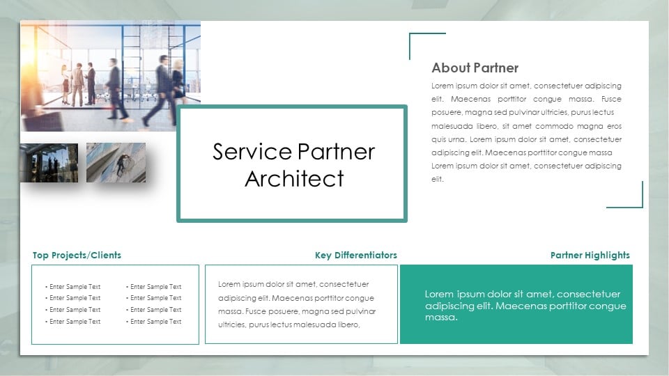 Service Partner Profile PowerPoint Template & Google Slides Theme