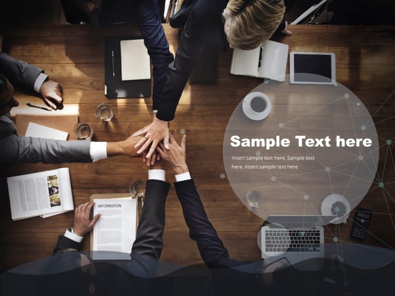 Teamwork Cover Slide PowerPoint Template & Google Slides Theme