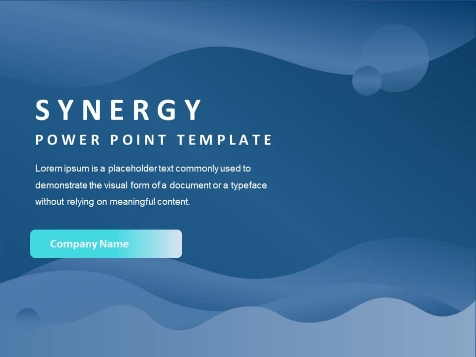 Powerpoint Abstract Wave Flow Waves Background PowerPoint Template