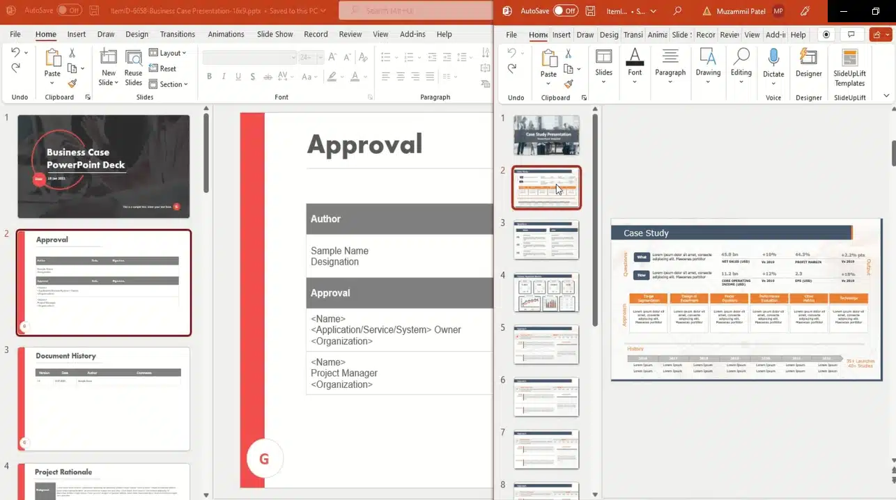 how to merge two powerpoint presentations with different templates