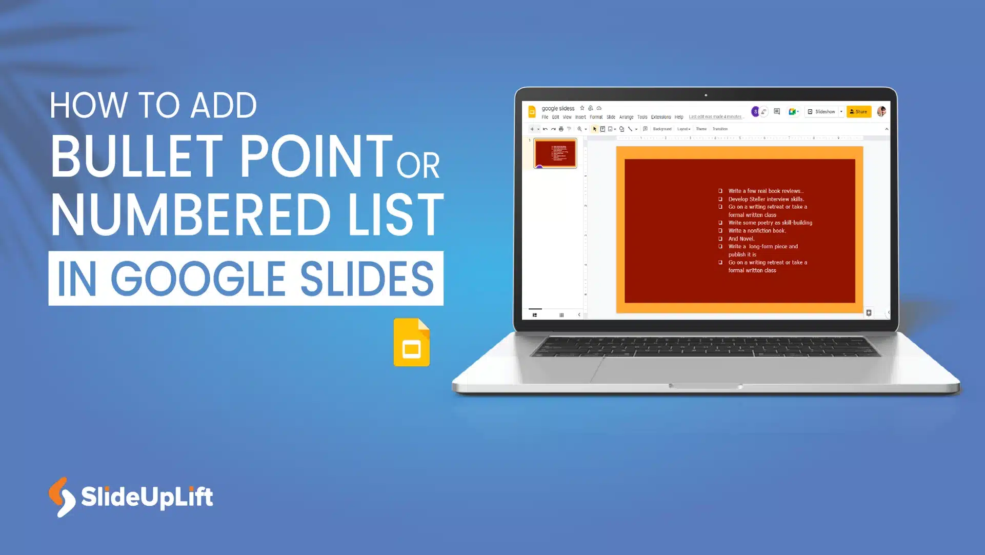Learn How To Add Bullet Points In Google Slides
