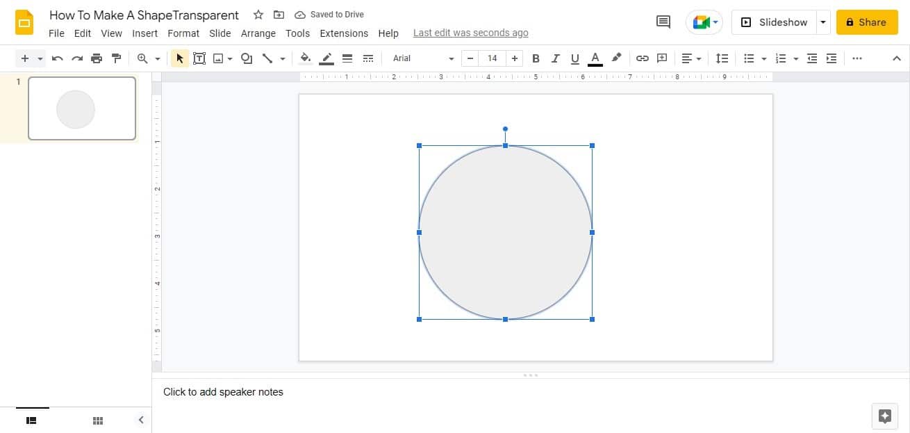 How To Make A Shape On Google Slides See Through