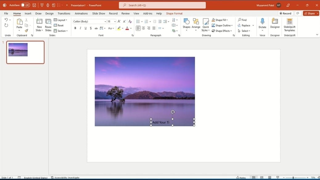 how to cite an image in powerpoint presentation