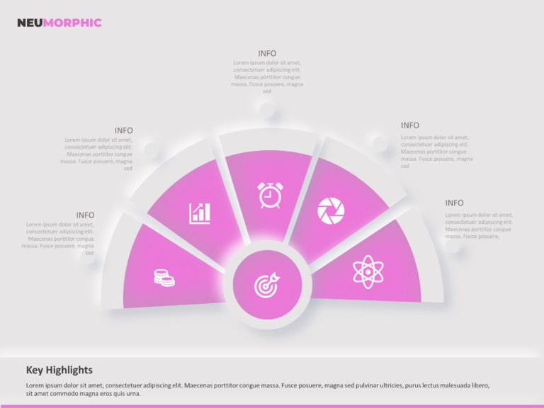 Animated 5 Steps Infographic PowerPoint Template