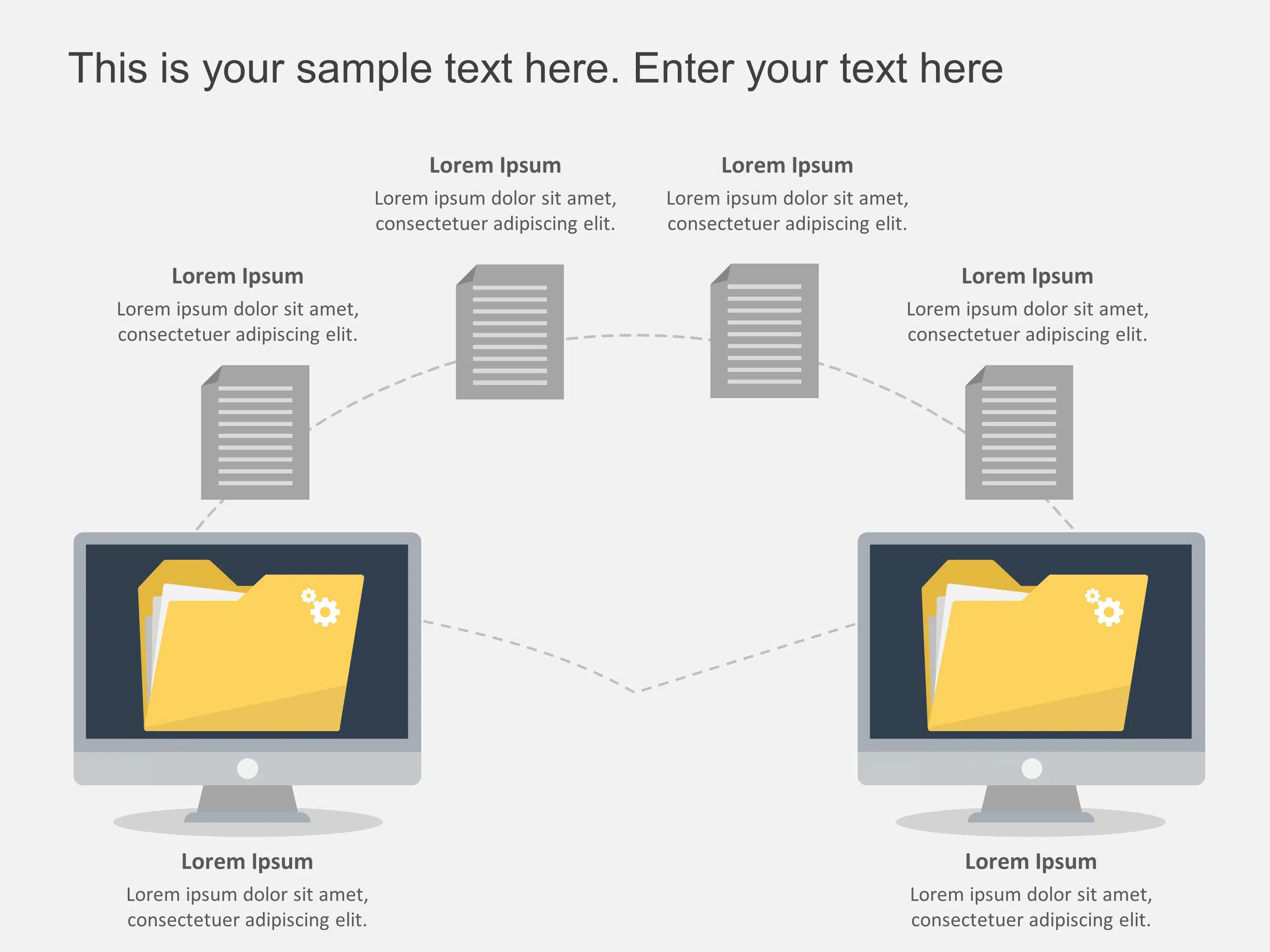 Animated File Sharing Powerpoint Template & Google Slides Theme