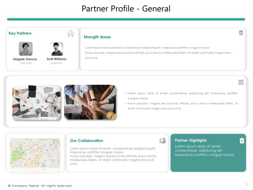 Animated General Partner Profile PowerPoint Template