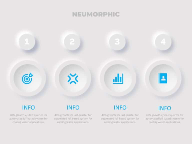 Animated Neumorphic PowerPoint Template & Google Slides Theme
