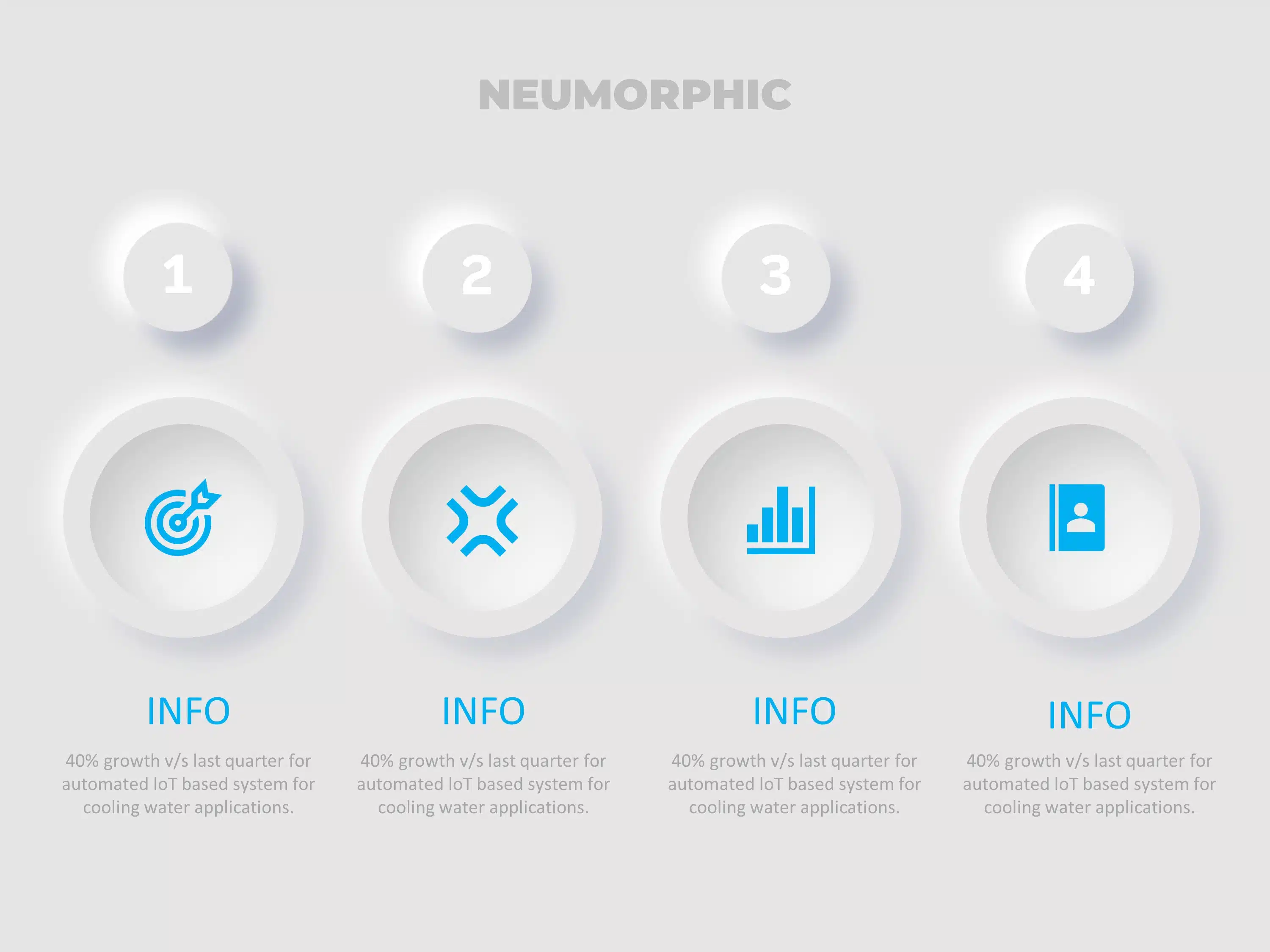 Animated Neumorphic PowerPoint Template & Google Slides Theme