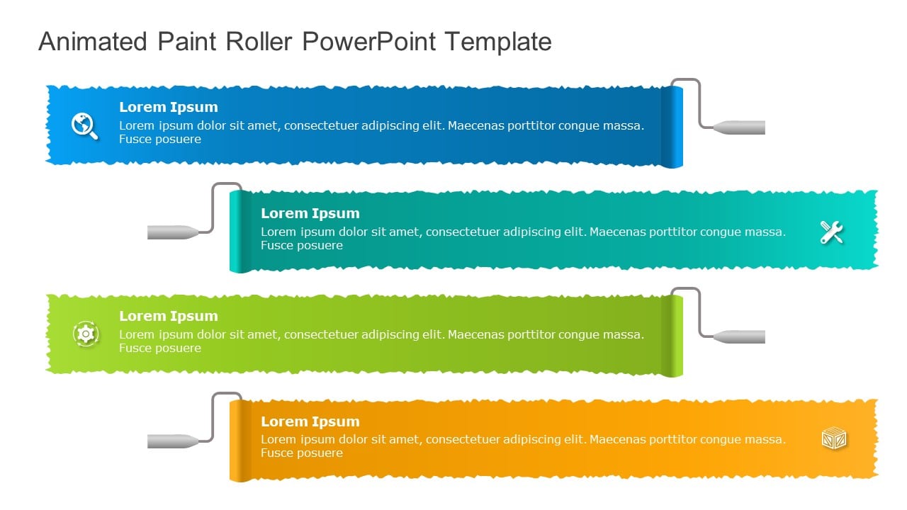 Animated Paint Roller PowerPoint Template & Google Slides Theme