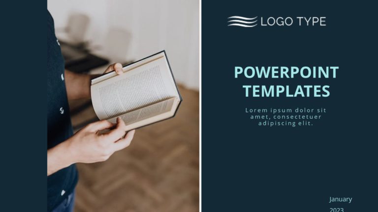 Book Cover Slide PowerPoint Template & Google Slides Theme