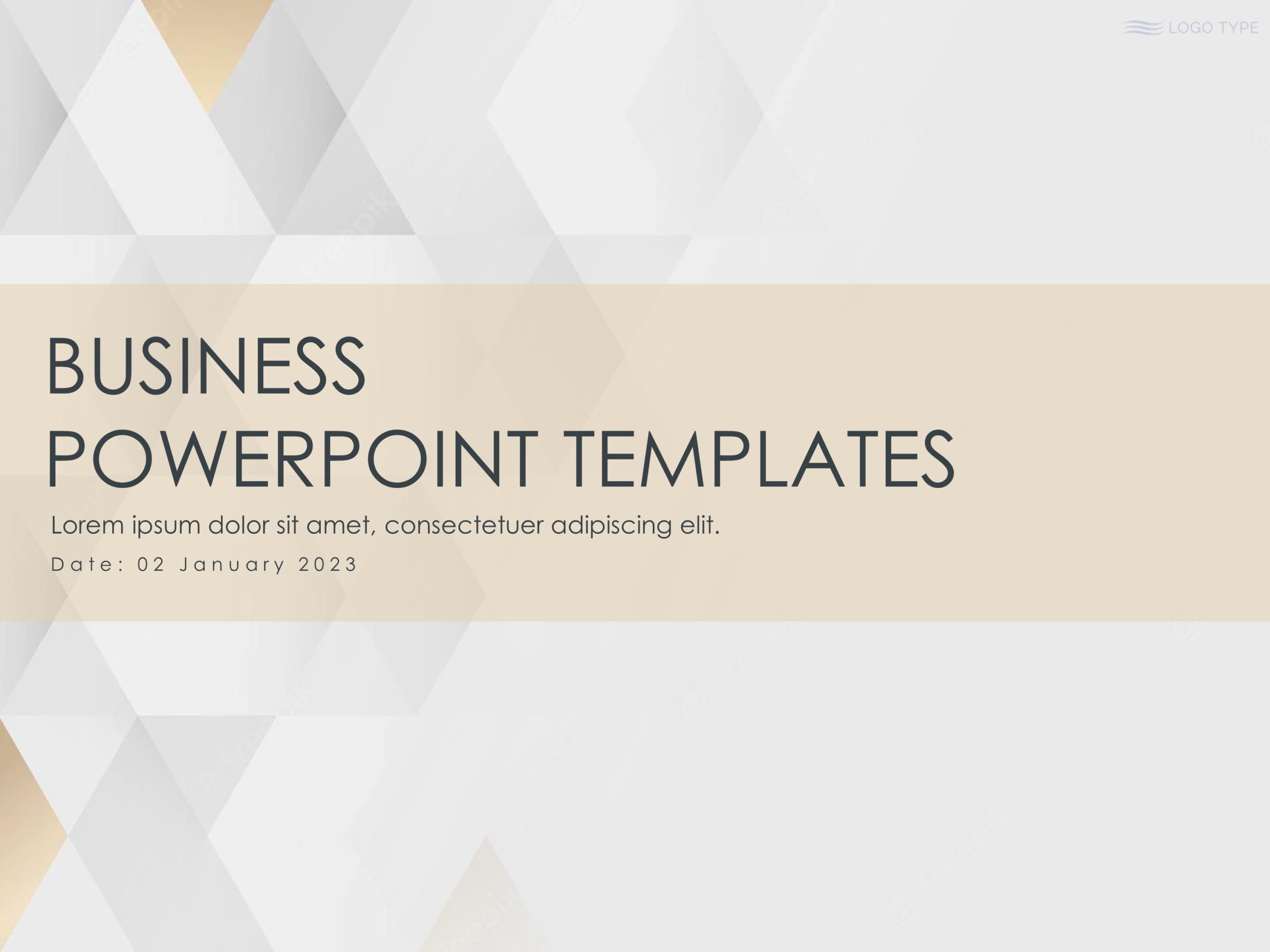 Business Presentation Title Slide & Google Slides Theme