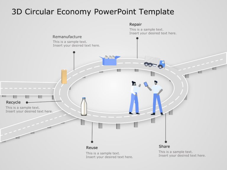 Animated Circular Roadmap PowerPoint Template & Google Slides Theme