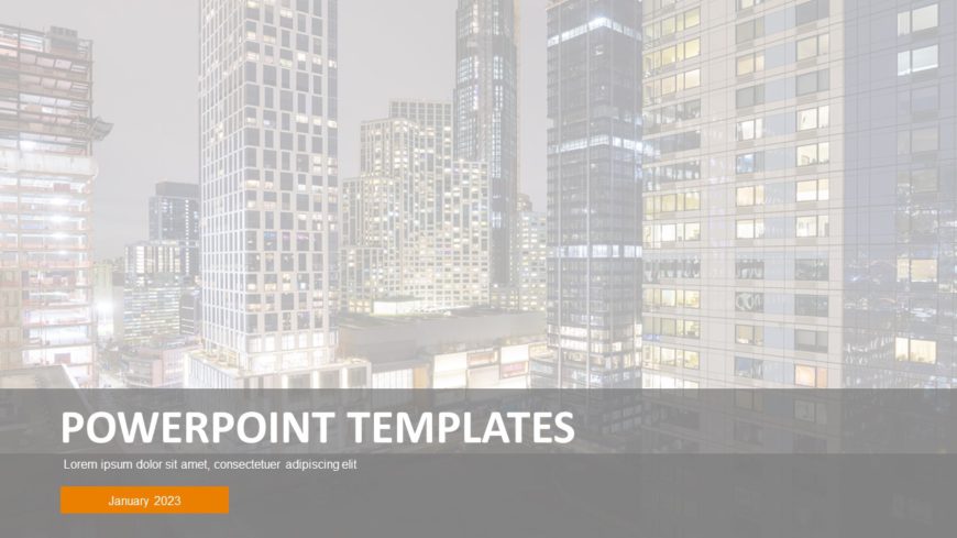 Corporate Title Slide PowerPoint Template