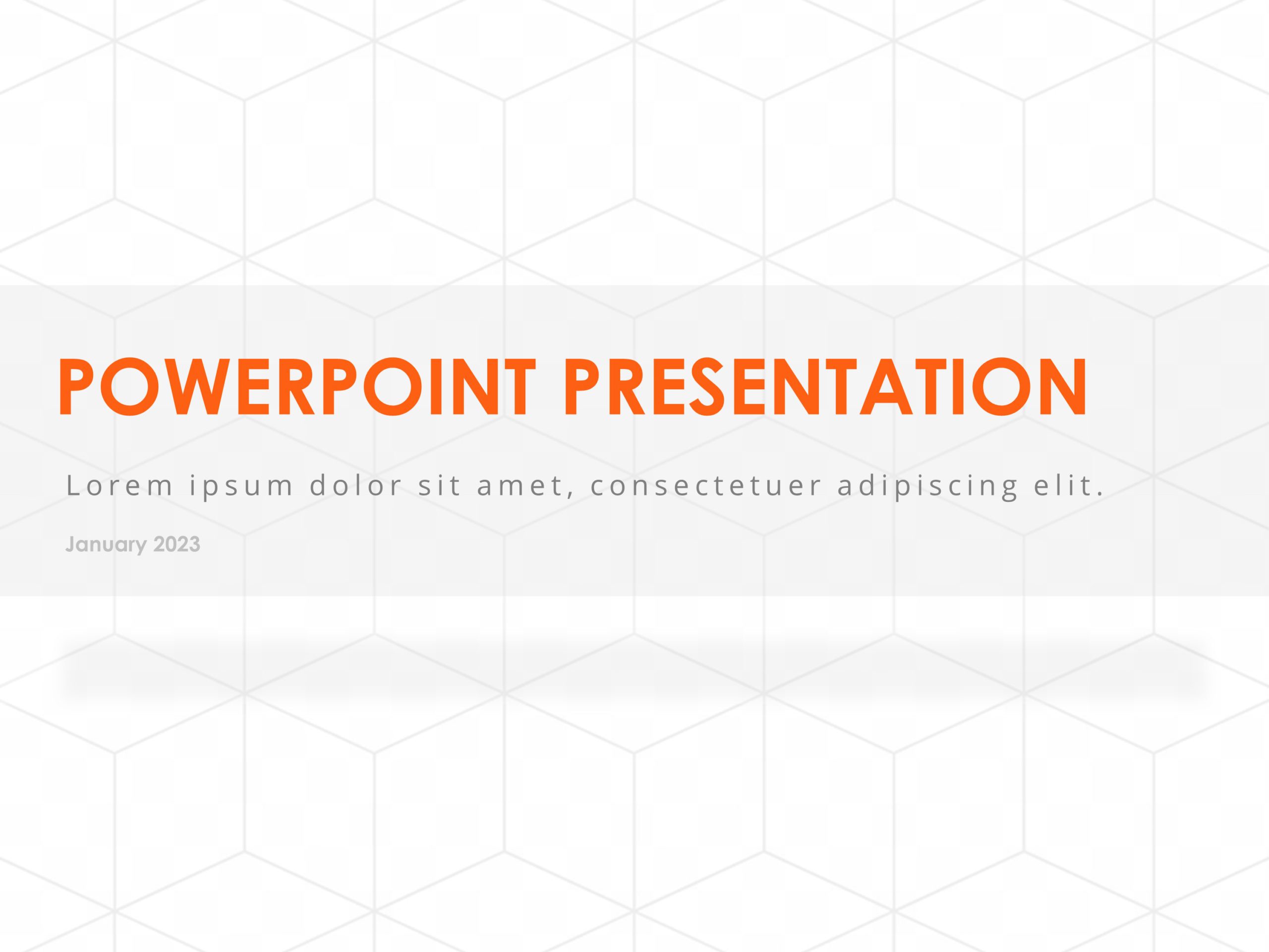 Cube Cover Slide PowerPoint Template