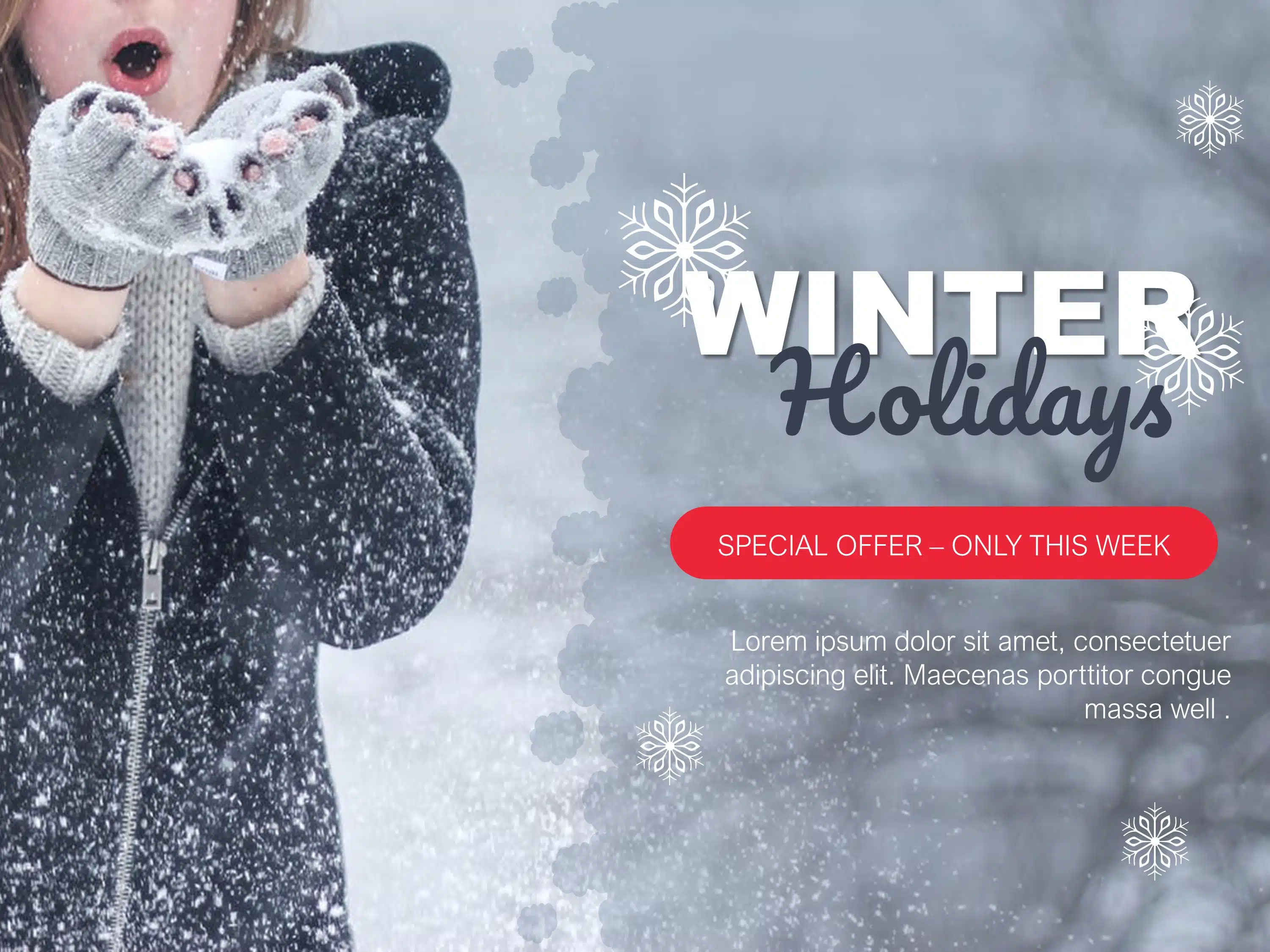 Happy Holidays PowerPoint Template & Google Slides Theme